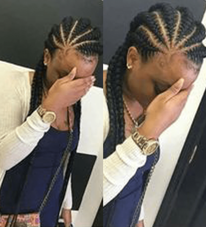Woman Covering Her Face